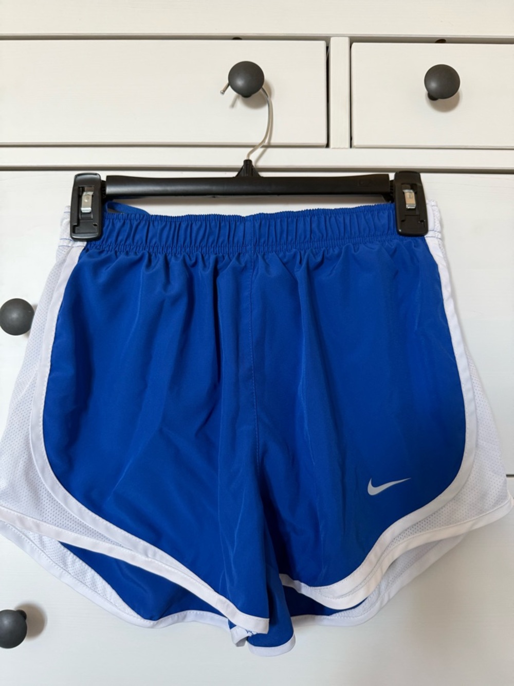 Nike Royal Blue and White Athletic Shorts